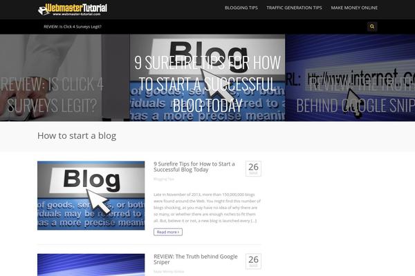 webmaster-tutorial.com site used Truemag-3.1.2