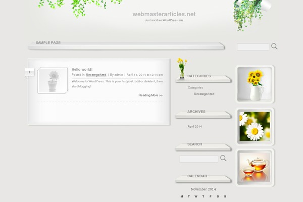 warm-home theme site design template sample