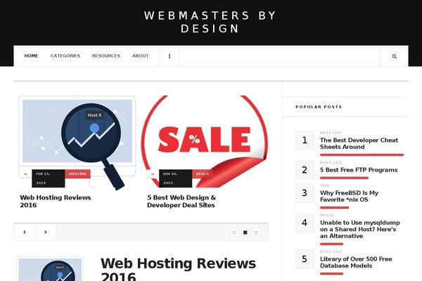 JustWrite theme site design template sample