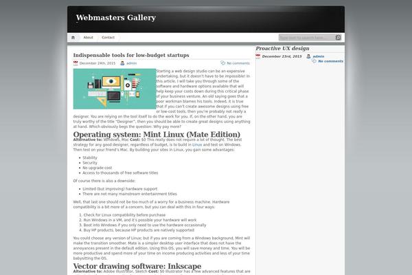 iNove theme site design template sample
