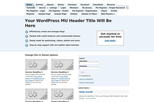 Site using Themesflat-addons-for-elementor plugin