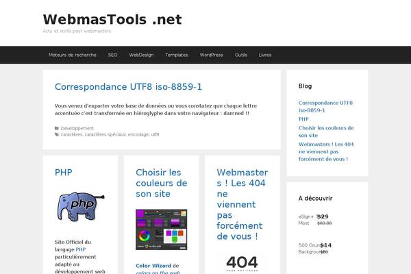 Generatepress_child theme site design template sample