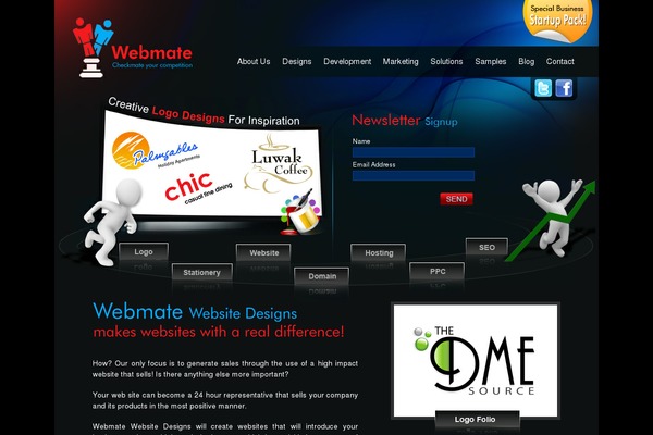webmate.com.au site used Webmate