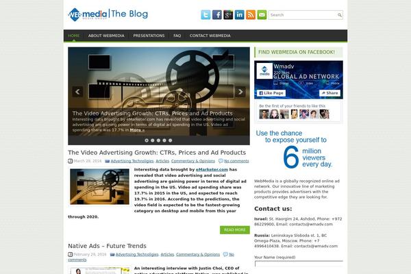 Enis theme site design template sample