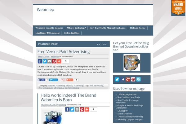 zeeBusiness theme site design template sample