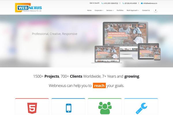Porto theme site design template sample