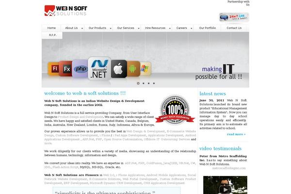 Enlighten theme site design template sample