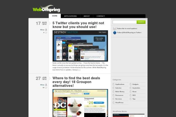 Typebased theme site design template sample