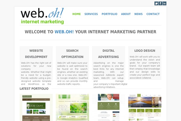 Spark theme site design template sample