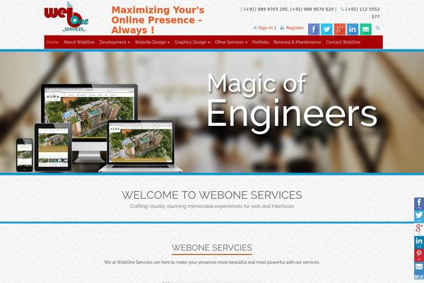 Site using myStickyElements plugin