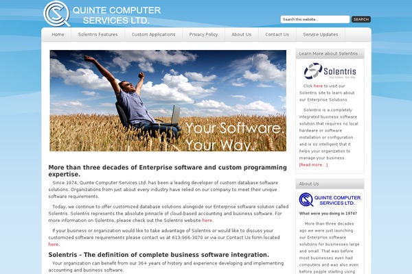 Platinum theme site design template sample