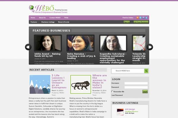 Bold News theme site design template sample