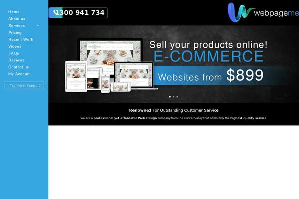 webpageme.com.au site used Webpageme