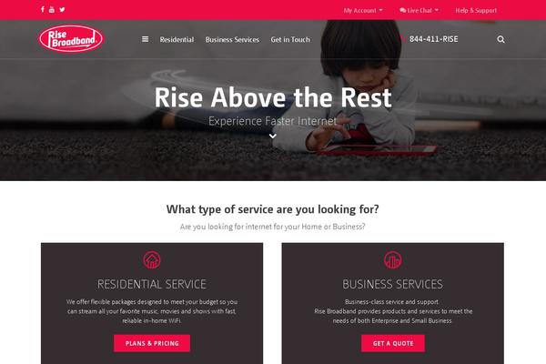 webpipe.net site used Rise-broadband