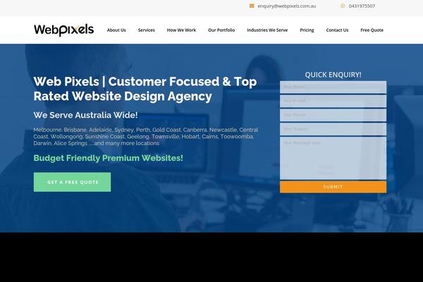 VEDA theme site design template sample