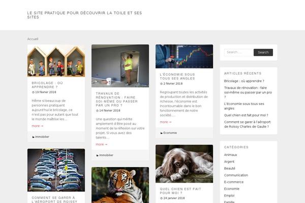 Pieces theme site design template sample