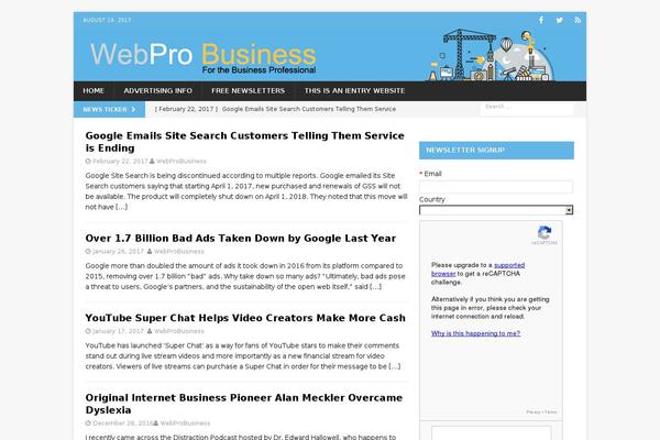 MH Magazine theme site design template sample