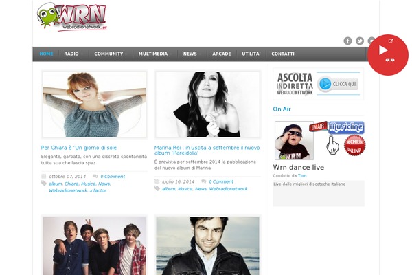 Onair2-child theme site design template sample