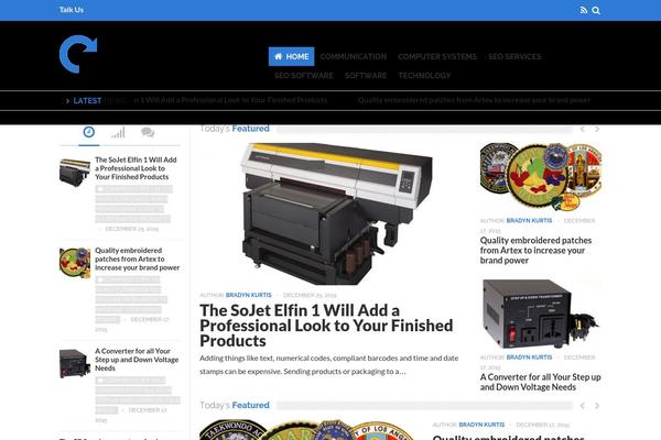 Falcon theme site design template sample