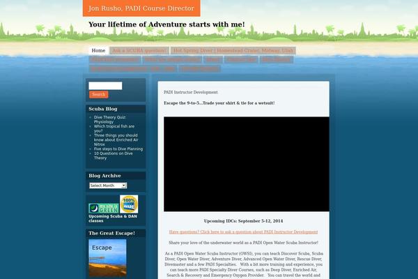 Beach theme site design template sample