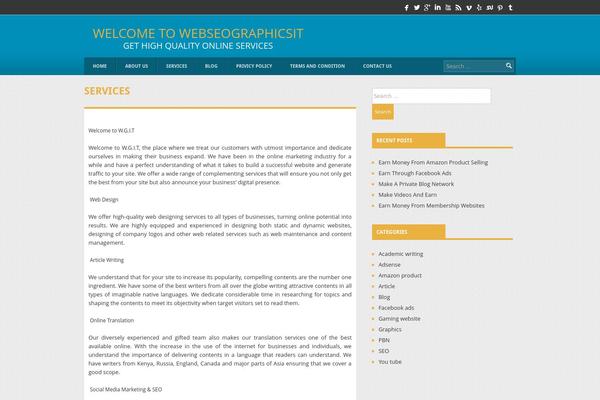 Cw theme site design template sample