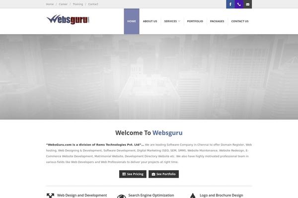CoWorker theme site design template sample