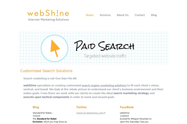 webshine.com site used Pfs-theme