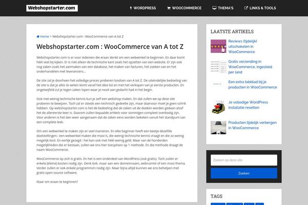 webshopstarter.com site used Schema