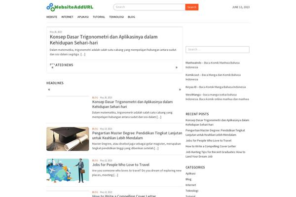 Bloggingpro theme site design template sample