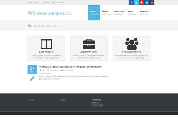 Twenty Twenty theme site design template sample