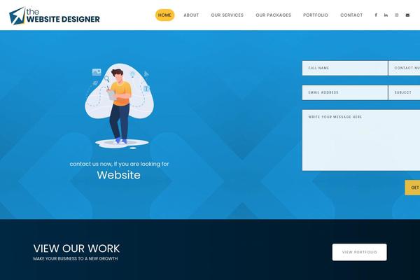 Site using Typing Effect plugin