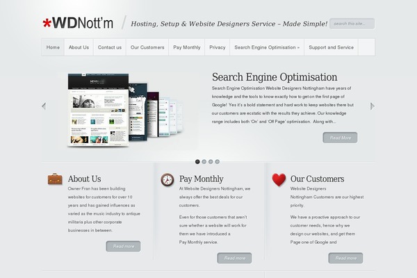 Minimal theme site design template sample