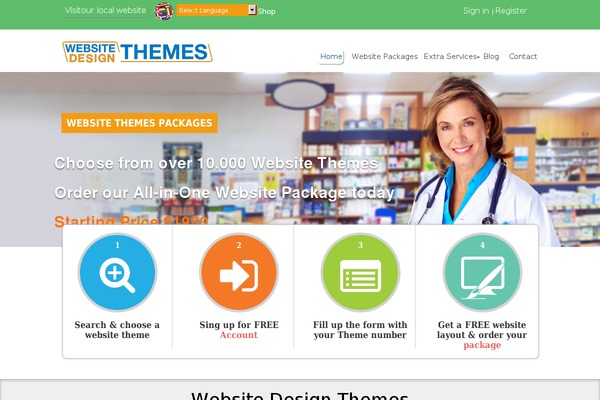 Optima theme site design template sample