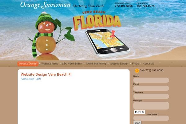 Site using Improved Let It Snow! plugin