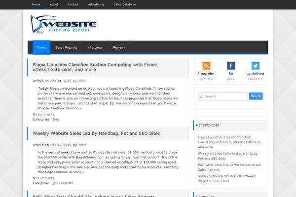 websiteflippingreport.com site used Linenity