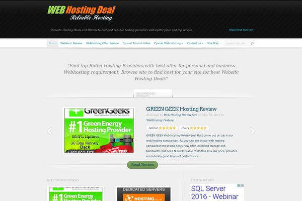 InReview theme site design template sample