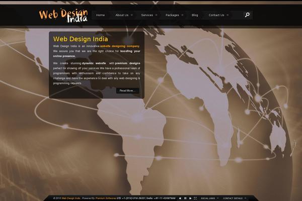 Storm theme site design template sample