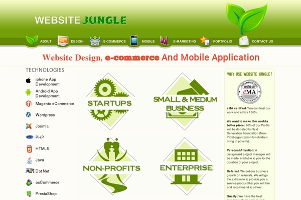 Site using Codenovo Portfolio plugin