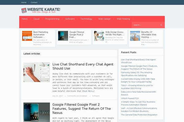 Alpha theme site design template sample