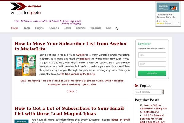 GeneratePress theme site design template sample