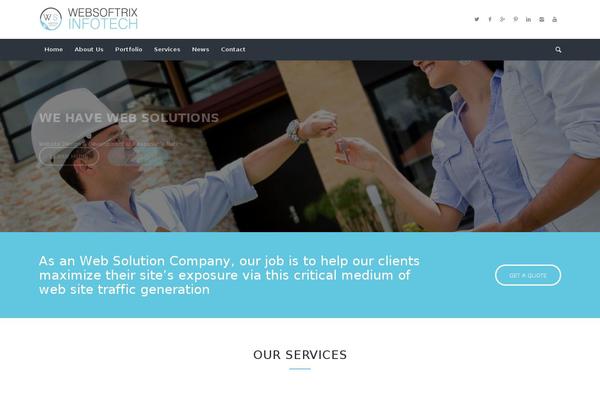 websoftrix.com site used Websoftrix