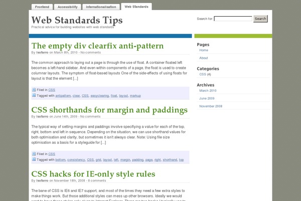Tips theme site design template sample