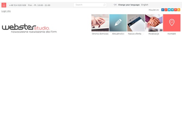 Site using Crumina-page-slider plugin