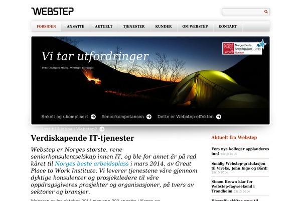 WordPress website example screenshot