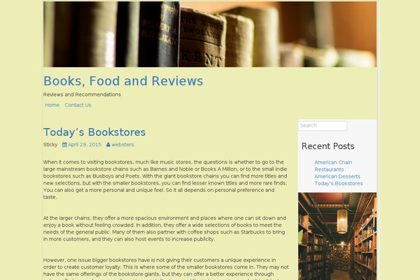 webstersbookstorecafe.com site used Blogjr