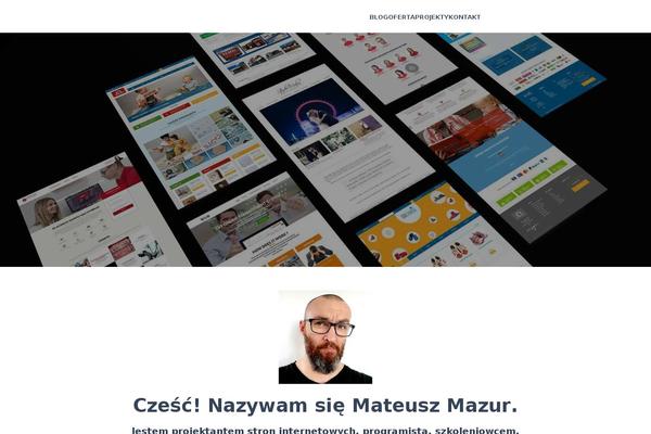 WS theme site design template sample