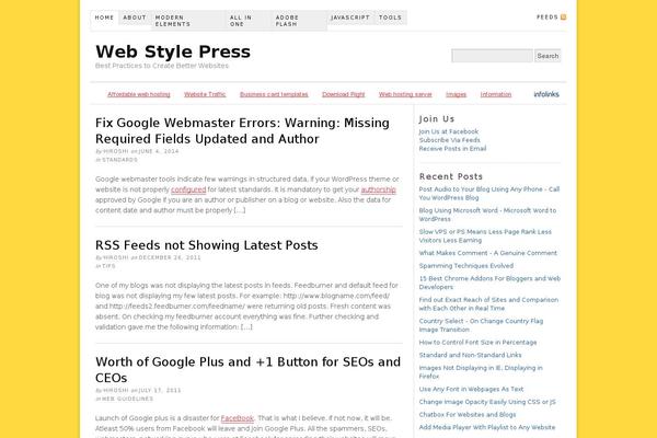 Thesis 1.8.5 theme site design template sample