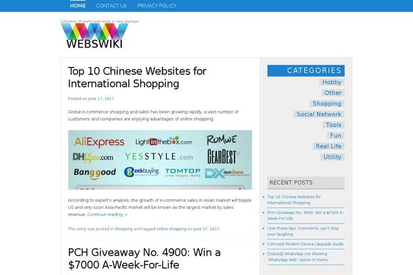 Wiki theme site design template sample