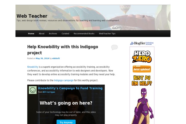 WordPress website example screenshot