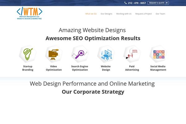 Xlander theme site design template sample